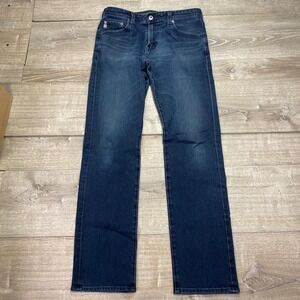 AG Adriano Goldschmied Everett Jeans Mens 32x34 Blue Denim 360 Straight Stretch